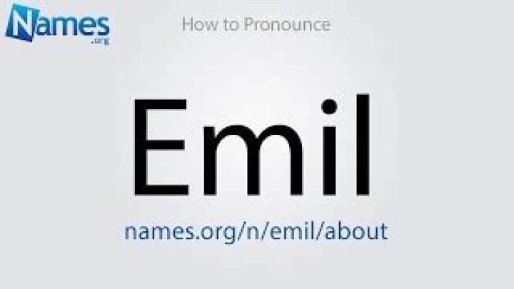 How to pronounce emil